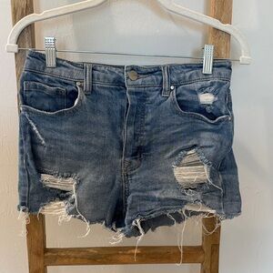 Distressed Denim Women Shorts